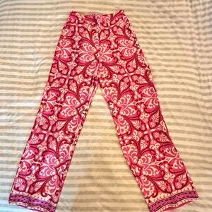 Rachel Zoe Pink Wide Leg Jumpsuit with Intricate Patterns